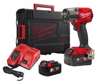 Aku 1/2" rázový utahovák Milwaukee M18 FMTIW2F12-502X, 745 Nm, 2x aku M18 B5 + M12-18 FC + kufr, 4933478450